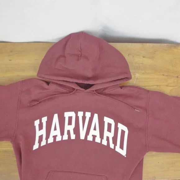 Y2K Harvard Champion Hooded Sweatshirt Small - Picture 6 of 7